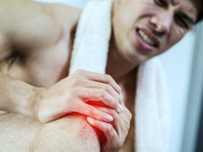 man experiencing joint pain