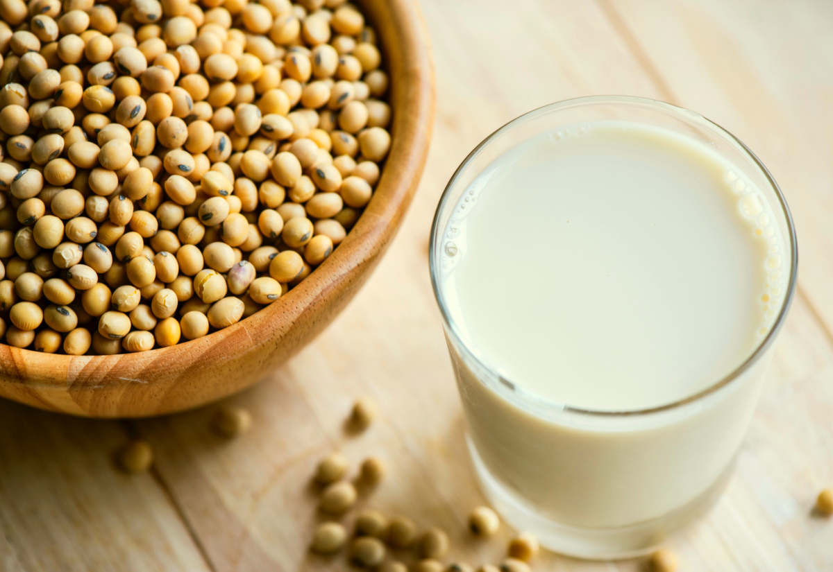 Soya beans and milk | Foods To Exclude From Your Gut Health Diet