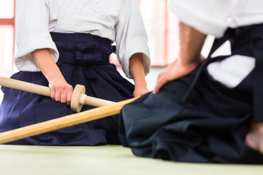 photo of people training in aikido